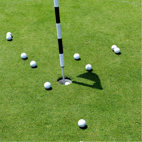Play a round in the sun at one of the local golf courses