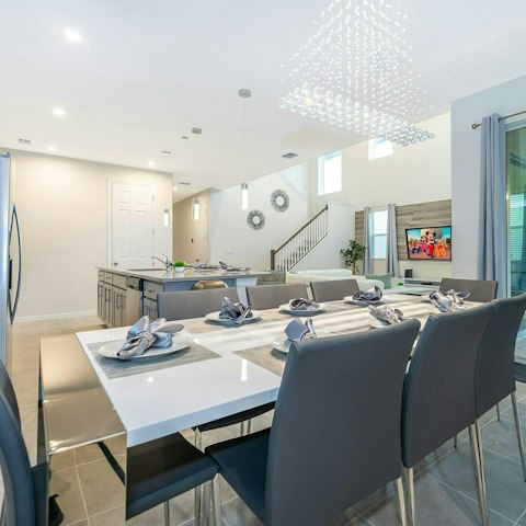 Serve up something delicious for the whole family at the dining table