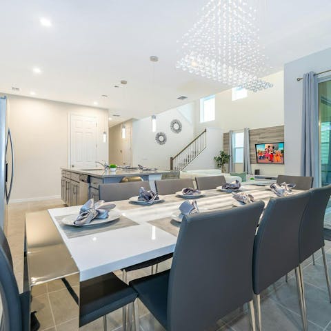 Serve up something delicious for the whole family at the dining table