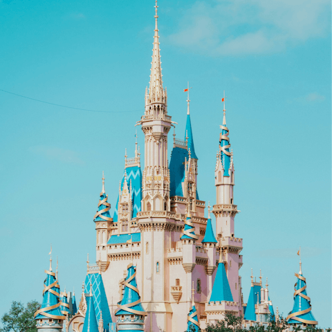 Immerse yourself in the magical world of Walt Disney at the surrounding parks