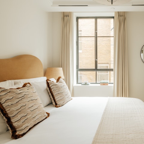Bank a peaceful night’s sleep in the sound-proofed bedroom