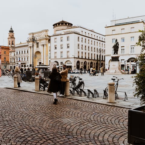 Visit nearby Parma, famed for its food scene
