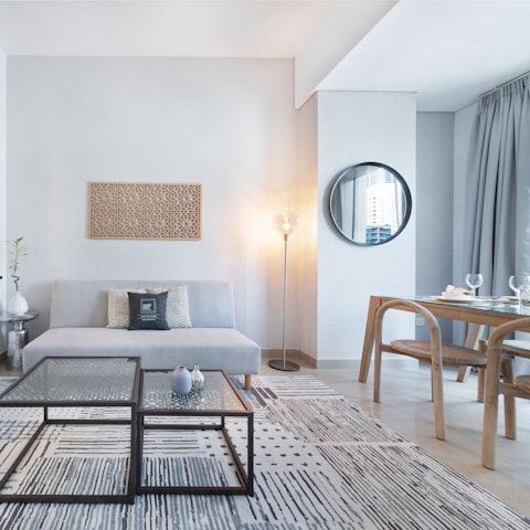 Spend quality time with your loved ones in your breezy and bright living space