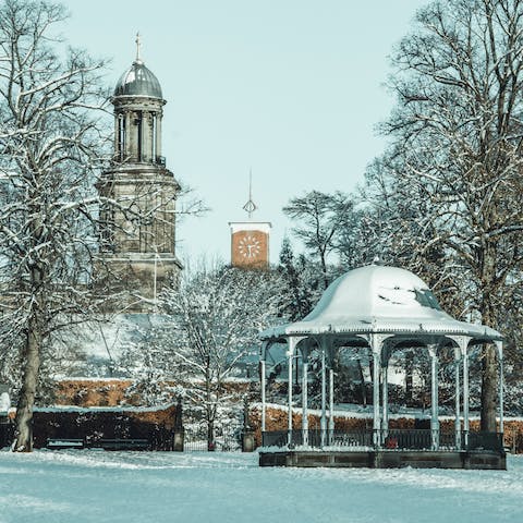 Wander the Tudor centre of Shrewsbury, home to beautiful original architecture