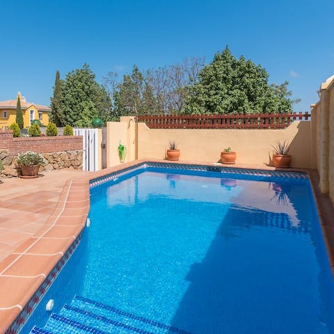 Cool off with a refreshing dip in your private outdoor pool