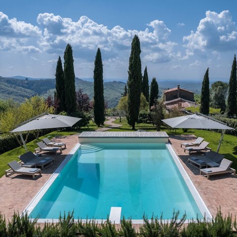 Spend blissful days relaxing by the private pool