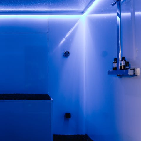 Let off some steam in your private steam room