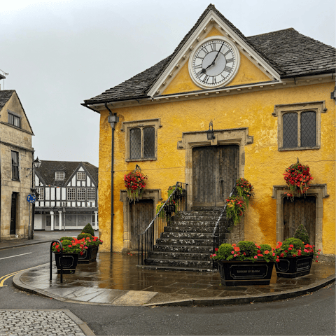 Wander into Tetbury for boutiques and market charm