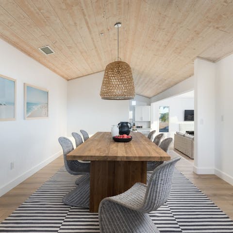 Give any simple meal a sense of occasion in this stylish dining room