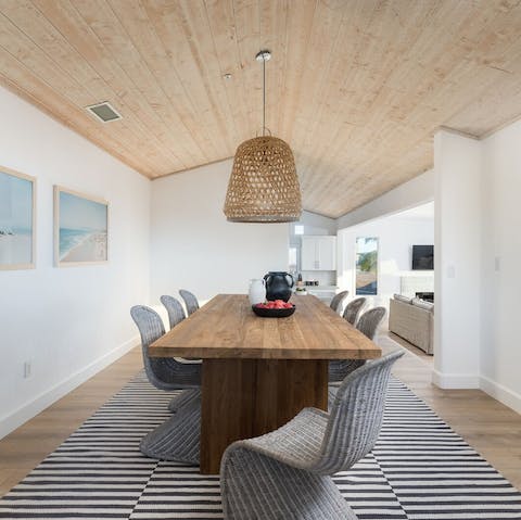 Give any simple meal a sense of occasion in this stylish dining room