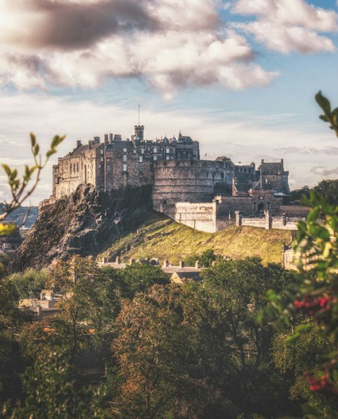 Explore Edinburgh Castle, Scotland's iconic fortress, a fifteen-minute walk