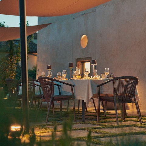 Dine beneath the stars on the terrace