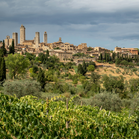 Discover the medieval town of San Gimignano – just 8 kilometres away