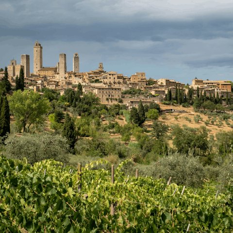 Discover the medieval town of San Gimignano – just 8 kilometres away