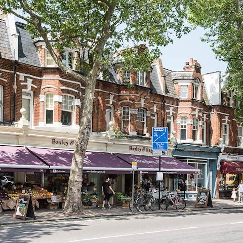 Stock up on seasonal produce and little luxuries at Bayley & Sage – less than a minute away