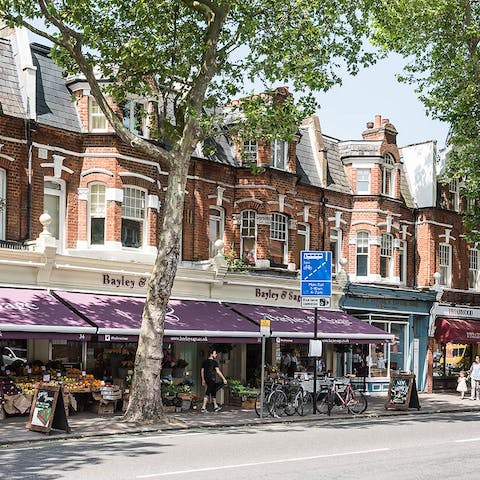 Stock up on seasonal produce and little luxuries at Bayley & Sage – less than a minute away