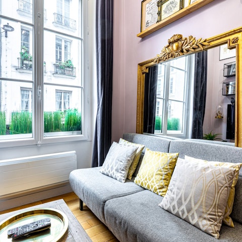 Relax with a glass of wine before going out to dinner