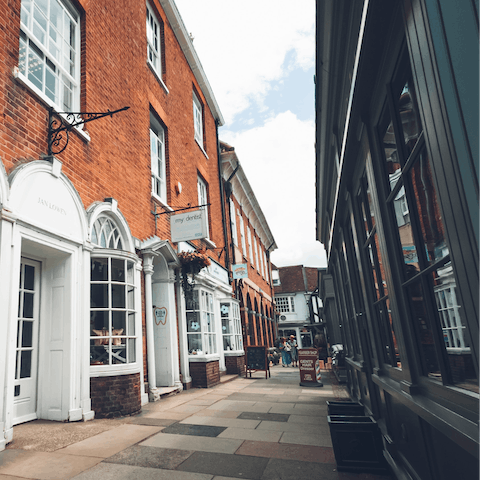 Explore quaint Farnham – 11 miles away