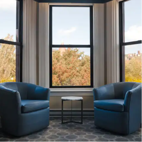 Enjoy an evening glass of wine while soaking up the view