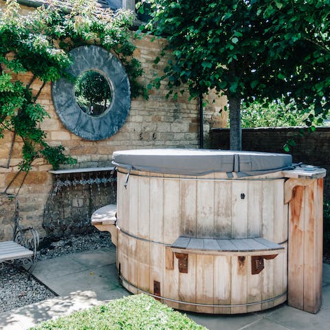 Unwind in the hot tub