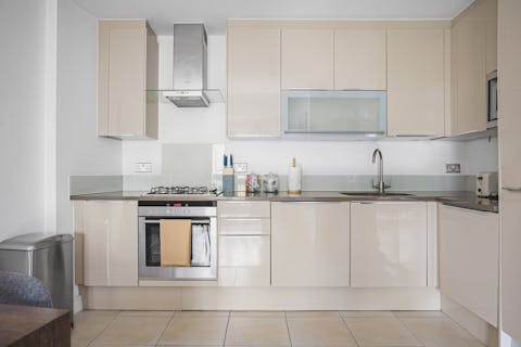 Whip up scrambled eggs in the kitchen