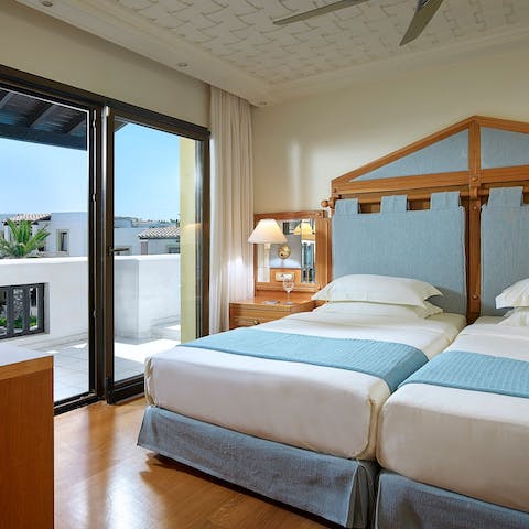 Wake up well-rested in the comfy beds and get ready for another day of sunshine