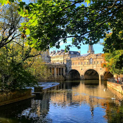 Step outside and explore the historic heart of Bath