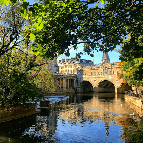 Step outside and explore the historic heart of Bath