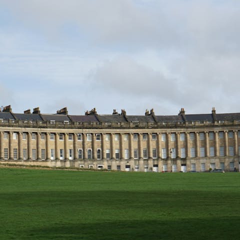 Soak up timeless English charm while admiring the Royal Crescent