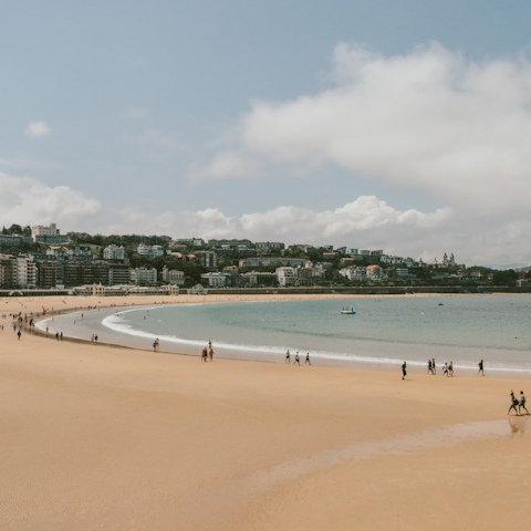 Take a short stroll to La Concha beach