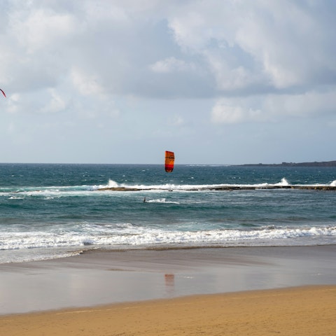 Soak up the sun on Las Canteras Beach, a stone's throw away