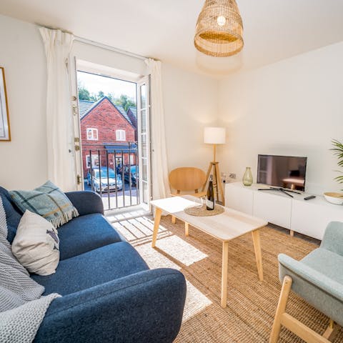 Open the Juliet balcony for some fresh air