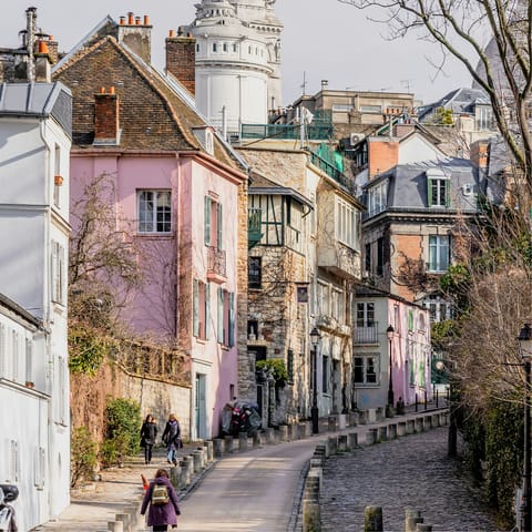 Wind your way to the pretty streets of Montmartre