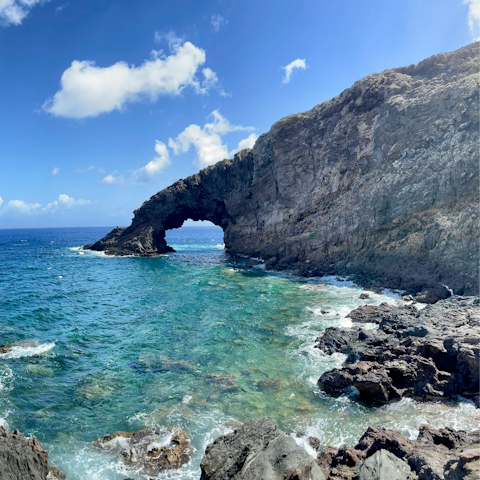 Swim in crystal-clear waters in nearby Molinazzo Cove