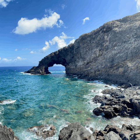 Swim in crystal-clear waters in nearby Molinazzo Cove