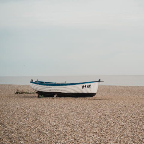 Pack your beach essentials and make your way to Aldeburgh – it's a twenty-two minute drive from your home