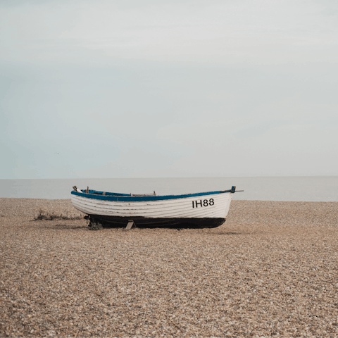 Pack your beach essentials and make your way to Aldeburgh – it's a twenty-two minute drive from your home