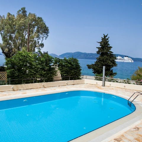 Swim a few lengths in the residents' pool to keep up with your fitness regime