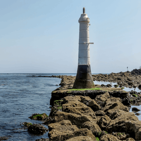 Take a stroll along the Devon coast and pay a visit to Shaldon's famous lighthouse