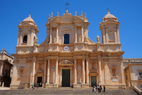 Explore Noto's UNESCO-listed Baroque cathedral, a short drive from the villa