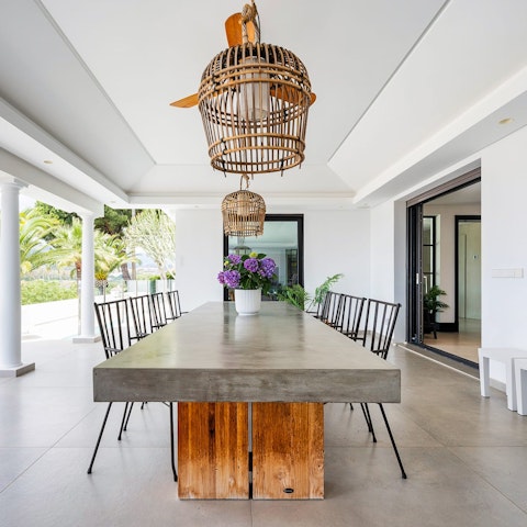 Light the barbecue and savour alfresco dining on the terrace