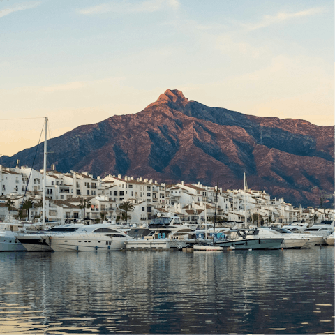 Explore the beautiful coastline of Marbella