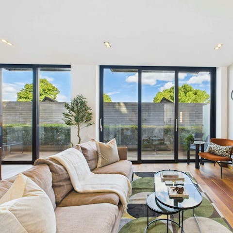 Open up the balcony doors and let the sunshine in