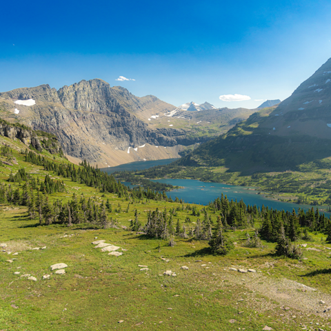 Explore the trails of Glacier National Park