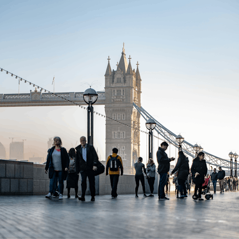 Catch a train to London Bridge from a nearby train station