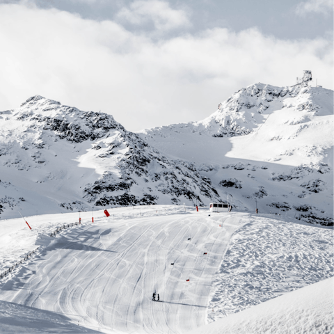 Take to the slopes at Combe des Juments, less than 1km away