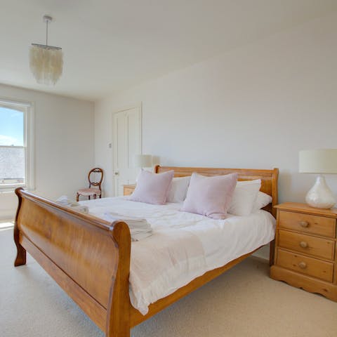 Look forward to sweet dreams in the immaculate bedrooms