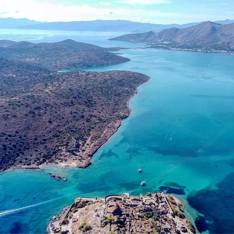 Explore the island of Vardiola St. Nicholas, it's just across the bay from Agios Nikolaus