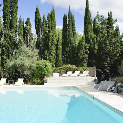 Lie back by the pool on a lazy afternoon and soak up that vitamin D