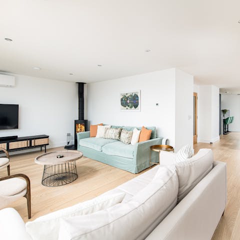 Spend cosy evenings cuddled up by the fire